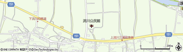 流川公民館周辺の地図