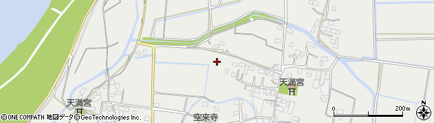 福岡県久留米市善導寺町（木塚）周辺の地図