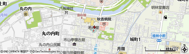 大分県日田市豆田町周辺の地図