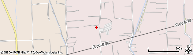 福岡県久留米市田主丸町地徳1663周辺の地図