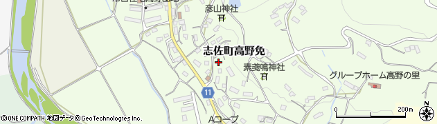 長崎県松浦市志佐町高野免883周辺の地図
