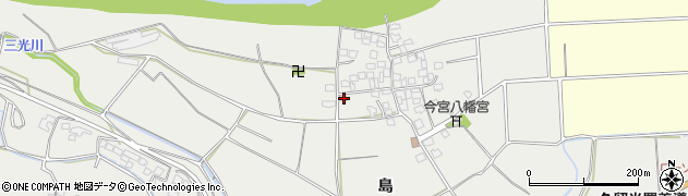 福岡県久留米市善導寺町（島）周辺の地図
