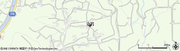 佐賀県伊万里市山代町（立岩）周辺の地図