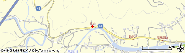 長沢周辺の地図