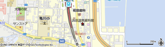 別府市役所　浜田温泉資料館周辺の地図