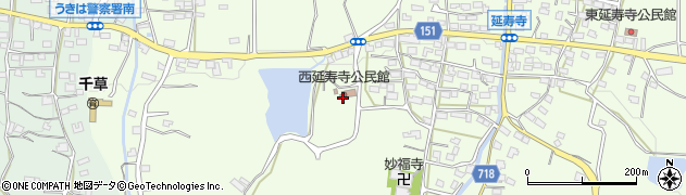 西延寿寺公民館周辺の地図