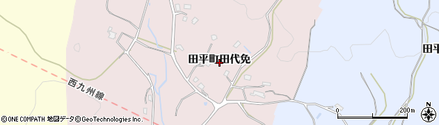 長崎県平戸市田平町田代免周辺の地図
