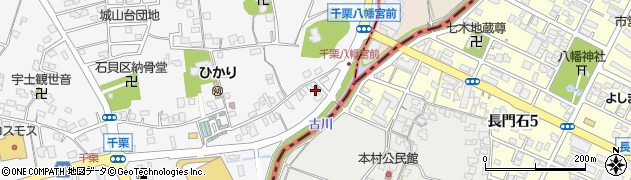 千栗簡易郵便局周辺の地図