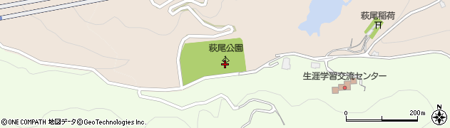 萩尾公園周辺の地図