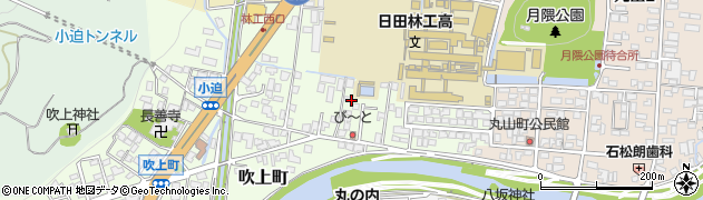 大分県日田市吹上町周辺の地図