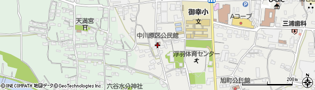 中川原区公民館周辺の地図
