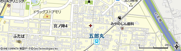 五郎丸公園周辺の地図