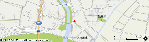 福岡県久留米市北野町上弓削685周辺の地図