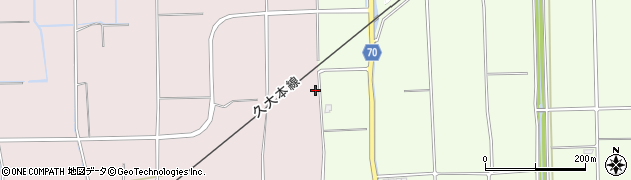 福岡県久留米市田主丸町地徳83周辺の地図