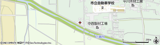 豊ハウス産業株式会社　浮羽木材市場周辺の地図