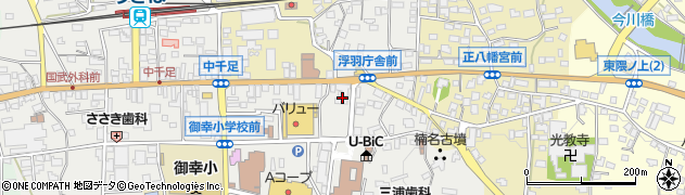 株式会社浮羽日石岩佐石油店周辺の地図