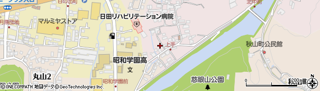 大分県日田市西有田14周辺の地図