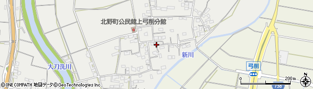 福岡県久留米市北野町上弓削854周辺の地図
