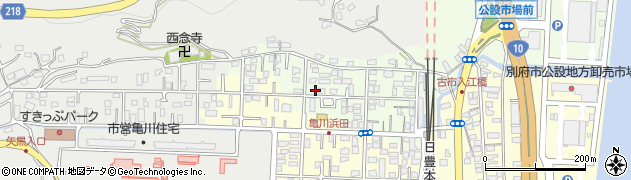 大分県別府市古市町1108周辺の地図