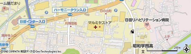 マルミヤストア日田店周辺の地図