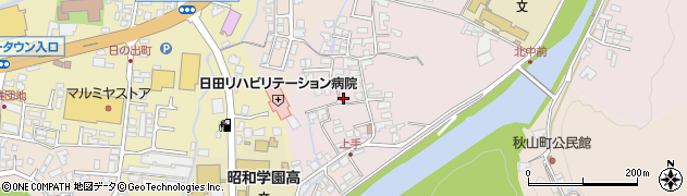 大分県日田市上手町44周辺の地図