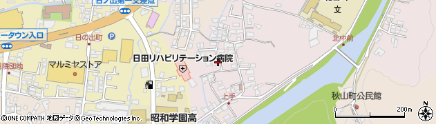 大分県日田市上手町50周辺の地図