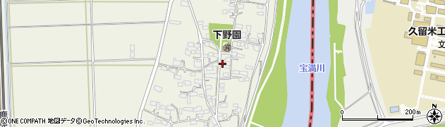 佐賀県鳥栖市下野町2558周辺の地図