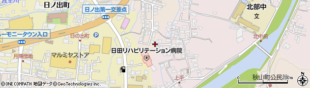大分県日田市西有田53周辺の地図