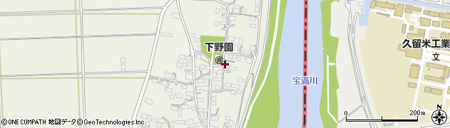 佐賀県鳥栖市下野町2555周辺の地図