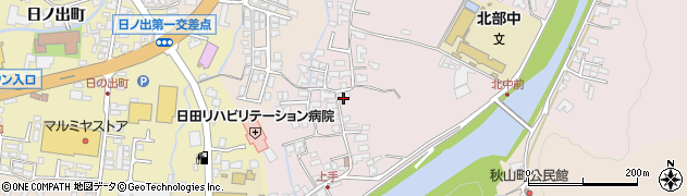 大分県日田市西有田32周辺の地図