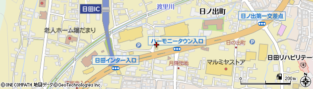 ホルン日田店周辺の地図