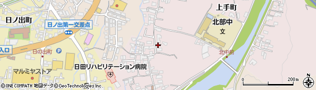 大分県日田市西有田121周辺の地図