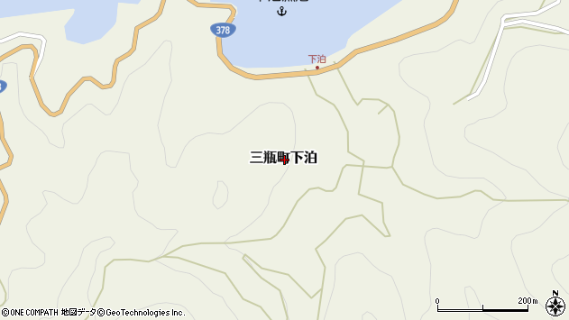 〒796-0915 愛媛県西予市三瓶町下泊の地図