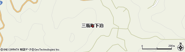 愛媛県西予市三瓶町下泊周辺の地図