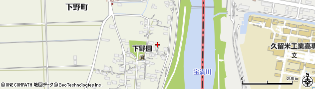 佐賀県鳥栖市下野町2613周辺の地図