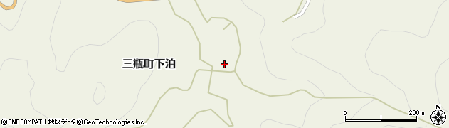 愛媛県西予市三瓶町下泊791周辺の地図