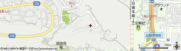 大分県別府市内竈2783周辺の地図