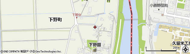 佐賀県鳥栖市下野町1498周辺の地図
