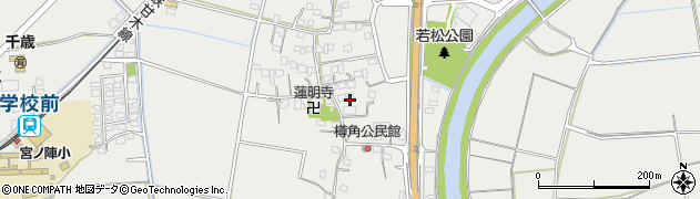 福岡県久留米市宮ノ陣町若松635周辺の地図