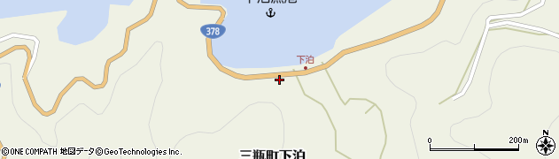 愛媛県西予市三瓶町下泊1819周辺の地図