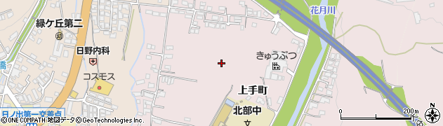大分県日田市上手町周辺の地図