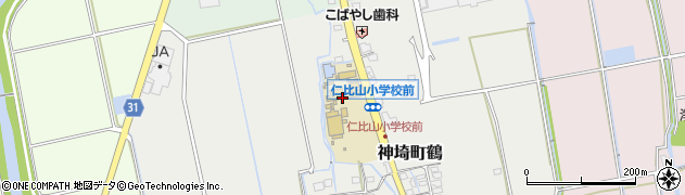 神埼市立仁比山小学校周辺の地図