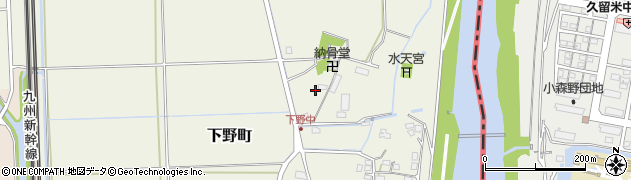 佐賀県鳥栖市下野町819周辺の地図