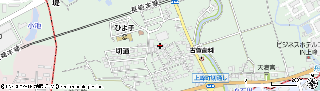 佐賀県上峰町（三養基郡）切通周辺の地図