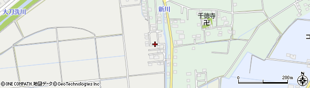 福岡県久留米市北野町上弓削97周辺の地図