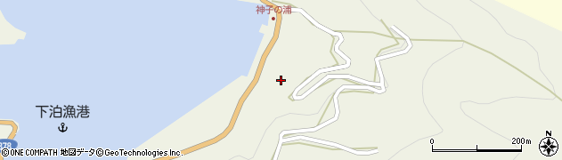 愛媛県西予市三瓶町下泊494周辺の地図