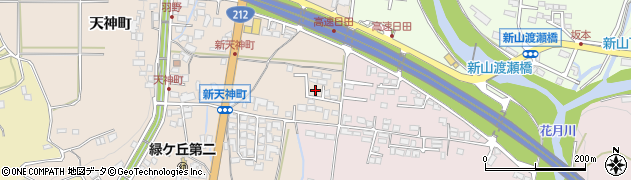 大分県日田市天神町周辺の地図