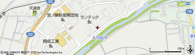 積和建設九州株式会社　西九州支店久留米事業所周辺の地図