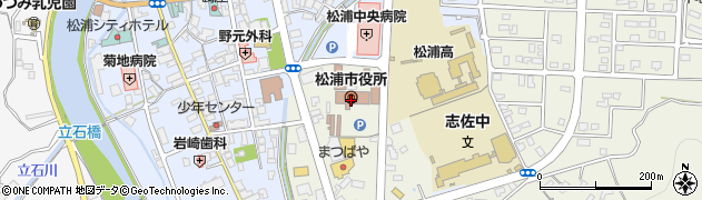 松浦市地域職業相談室周辺の地図