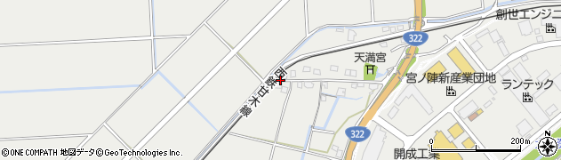 福岡県久留米市宮ノ陣町若松1240周辺の地図